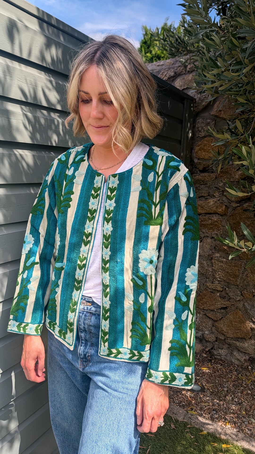Embroidered Velvet Suzani Jacket | No. 068