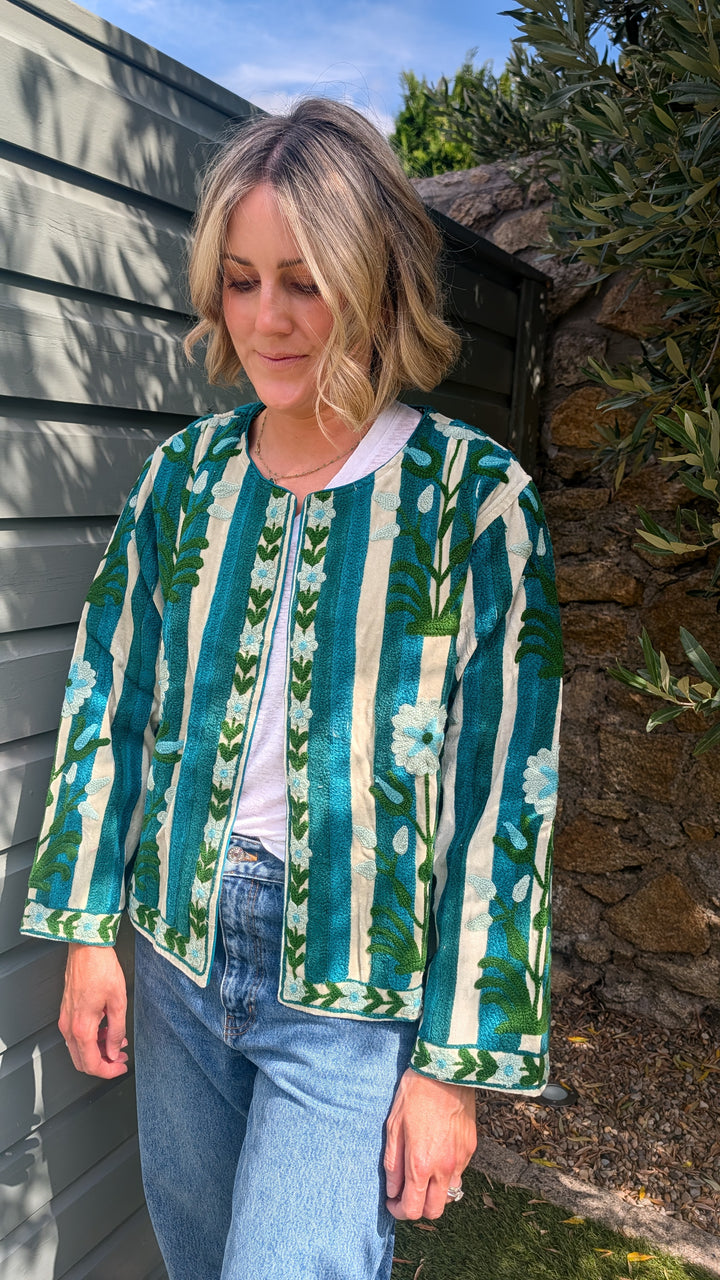 Embroidered Velvet Suzani Jacket | No. 068