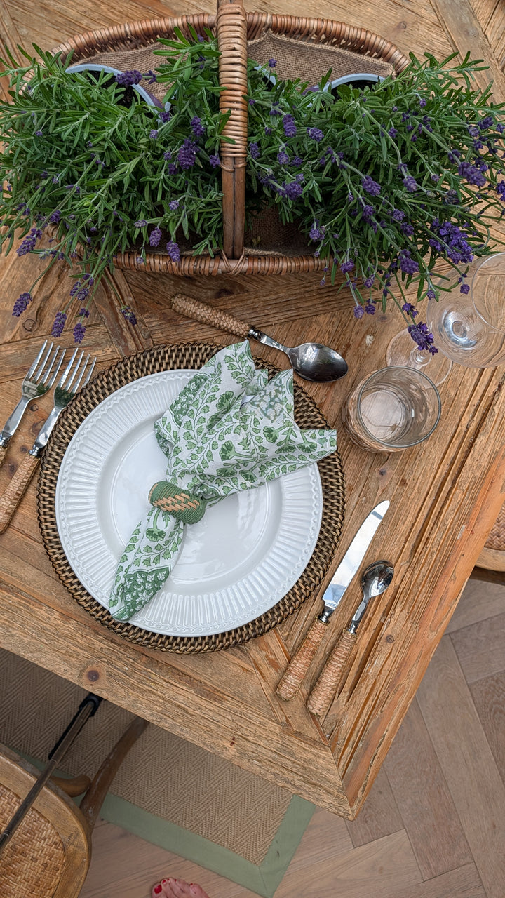 Green Trellis Napkin, Set of 4