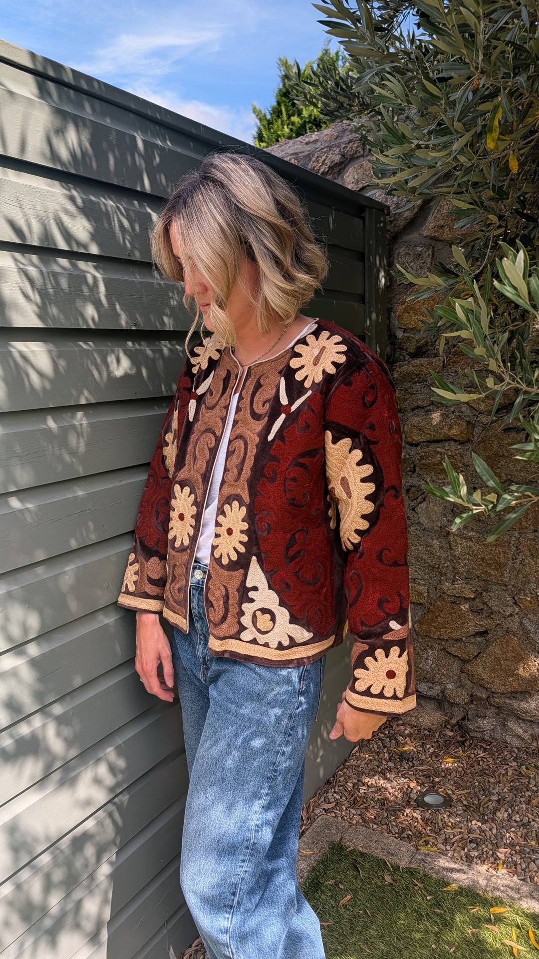 Embroidered Velvet Suzani Jacket | No. 065