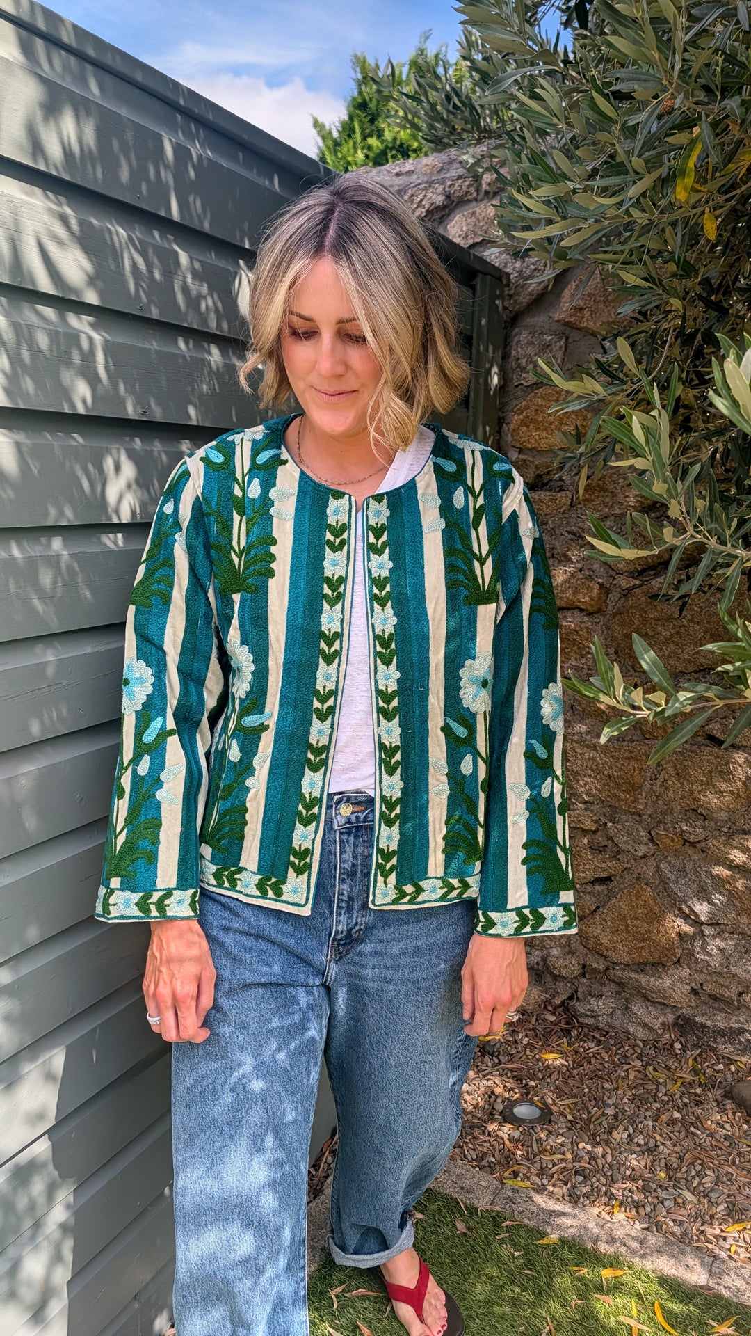 Embroidered Velvet Suzani Jacket | No. 068