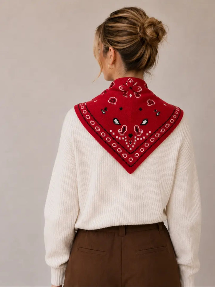 Red Triangular Scarf