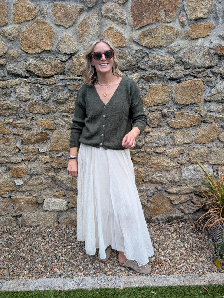 Maxi skirt Ecru--LNH Edit