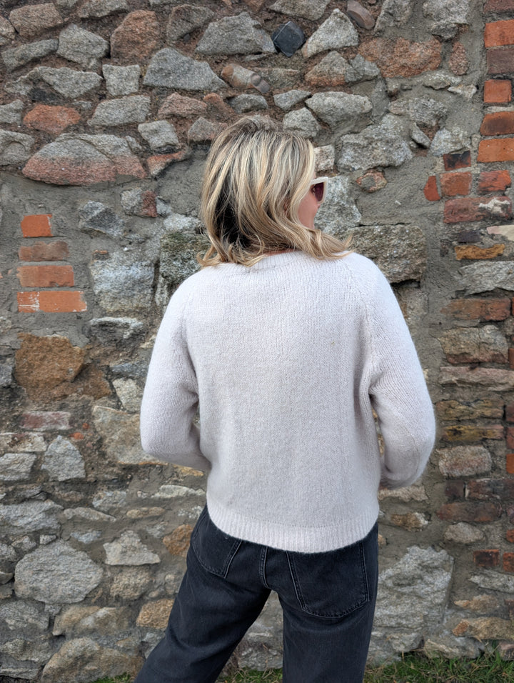 Mohair V Neck Knitted Sweater