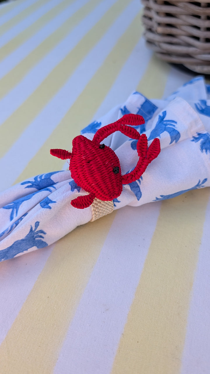 Crab Napkin Rings, Sold individually