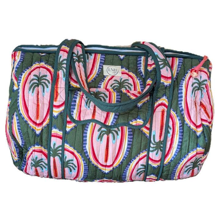 Palm Green Large Duffle Bag