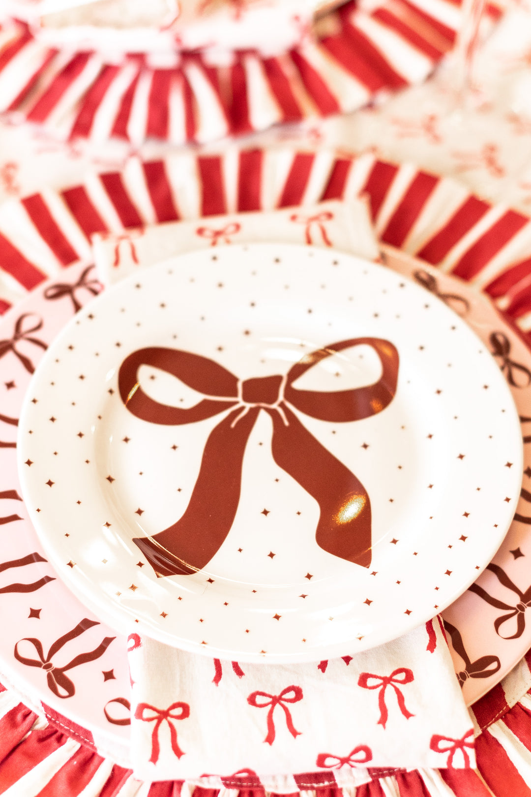 Bow Ceramic Plate – 21 cm set of 6