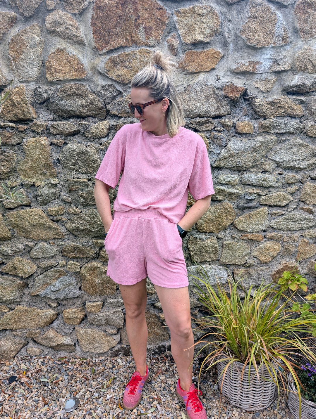 Pink Towelling Set--LNH Edit