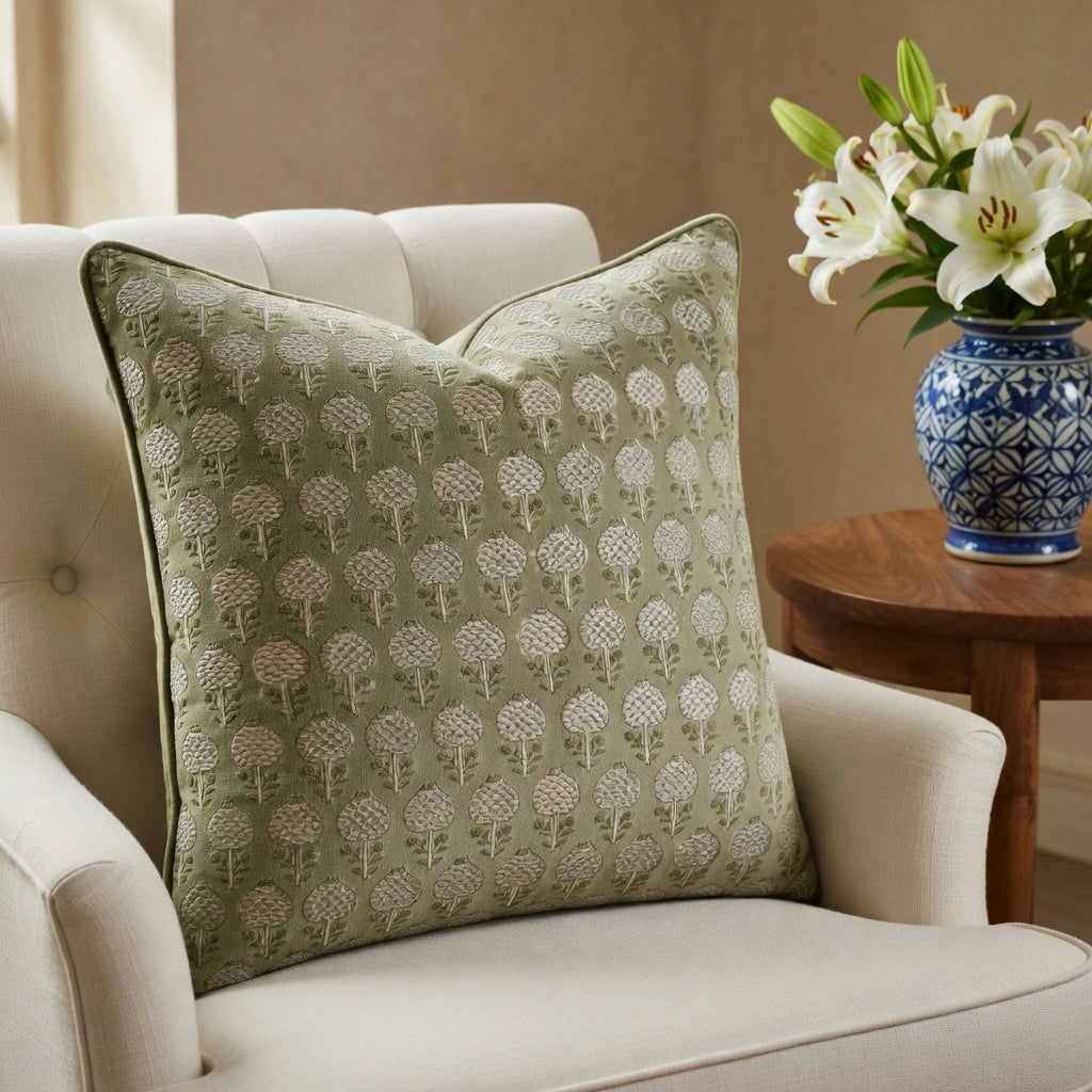 Mona Green Cushion Cover