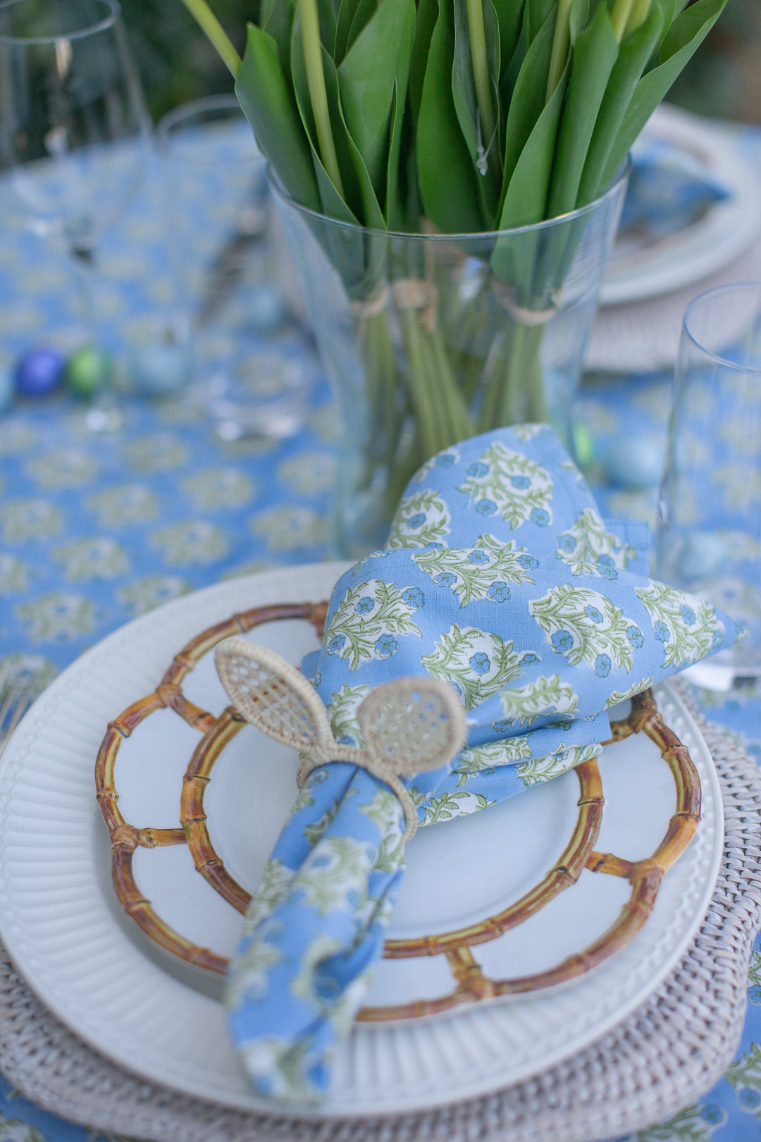 Bunny Ears Napkin Ring: Natural/no Color-Napkin Rings-LNH Edit