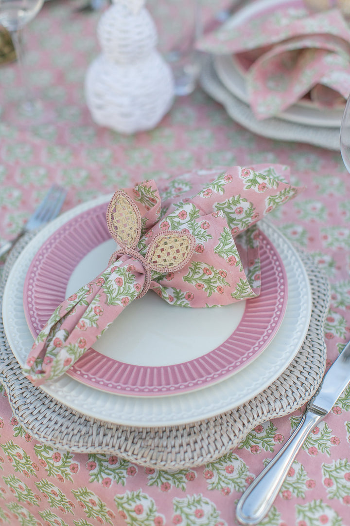 Emily Pink Rectangle Tablecloth