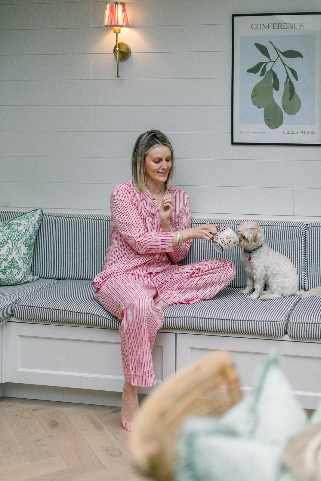 Alani pink bow Pyjama Set