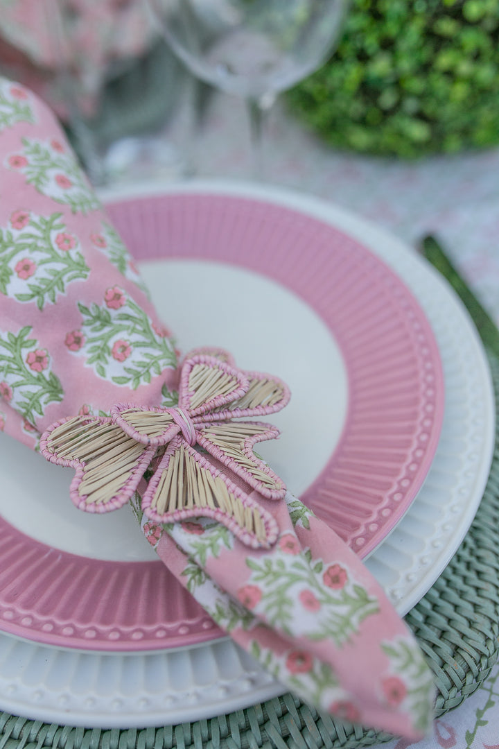 Bow Napkin Ring,Soft Pink-Napkin Rings-LNH Edit