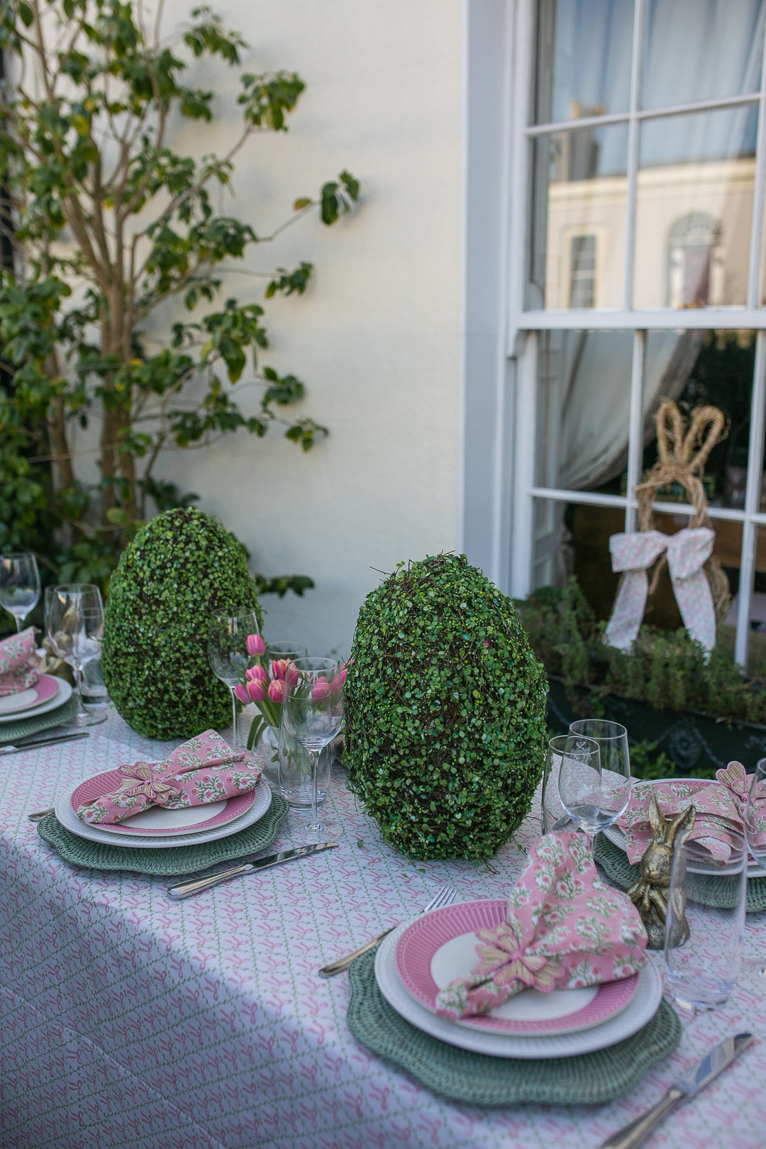 Elizabeth Pink Rectangle Tablecloth-Tablecloths-LNH Edit