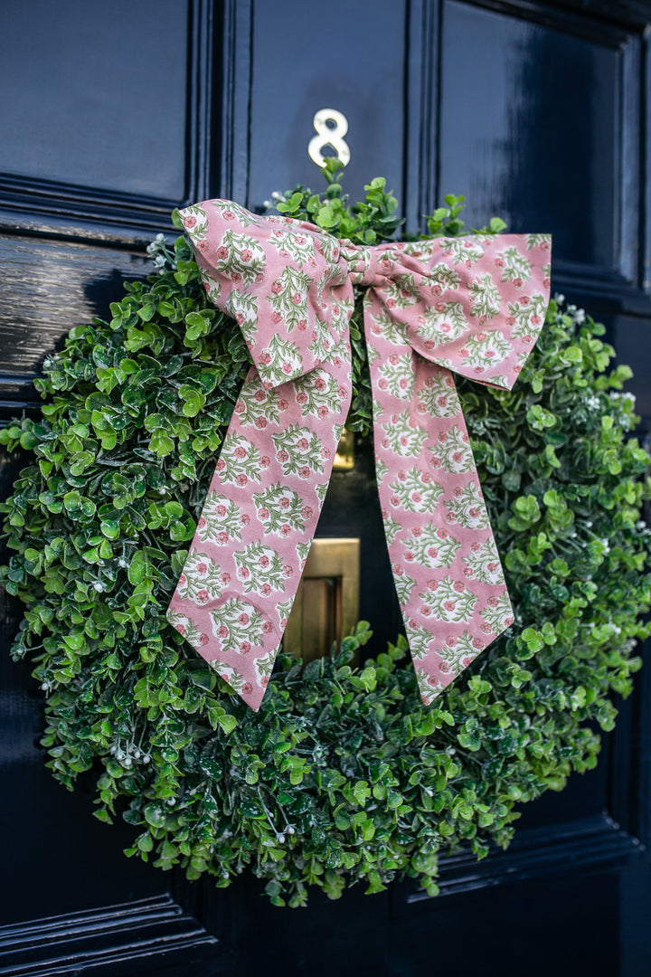 Emily Pink Handmade Bow, 2 sizes-Napkin Rings-LNH Edit