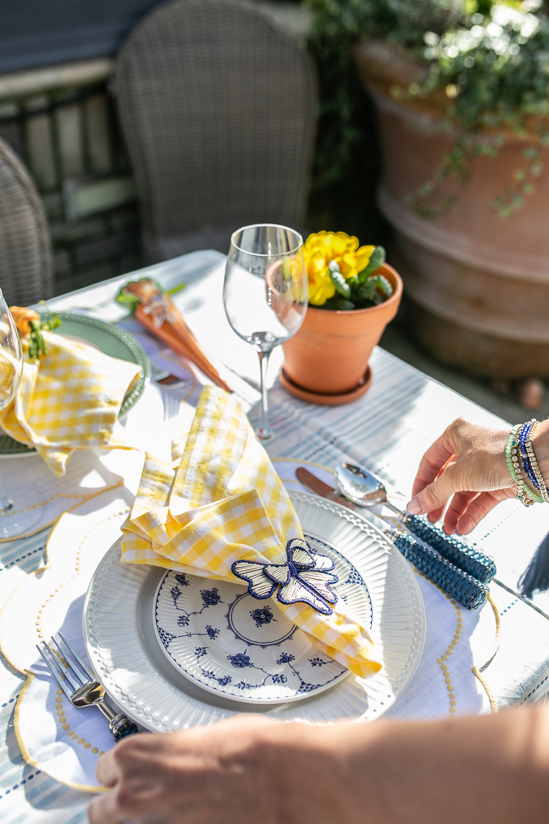 Elsie Blue Tablecloth-Tablecloths-LNH Edit