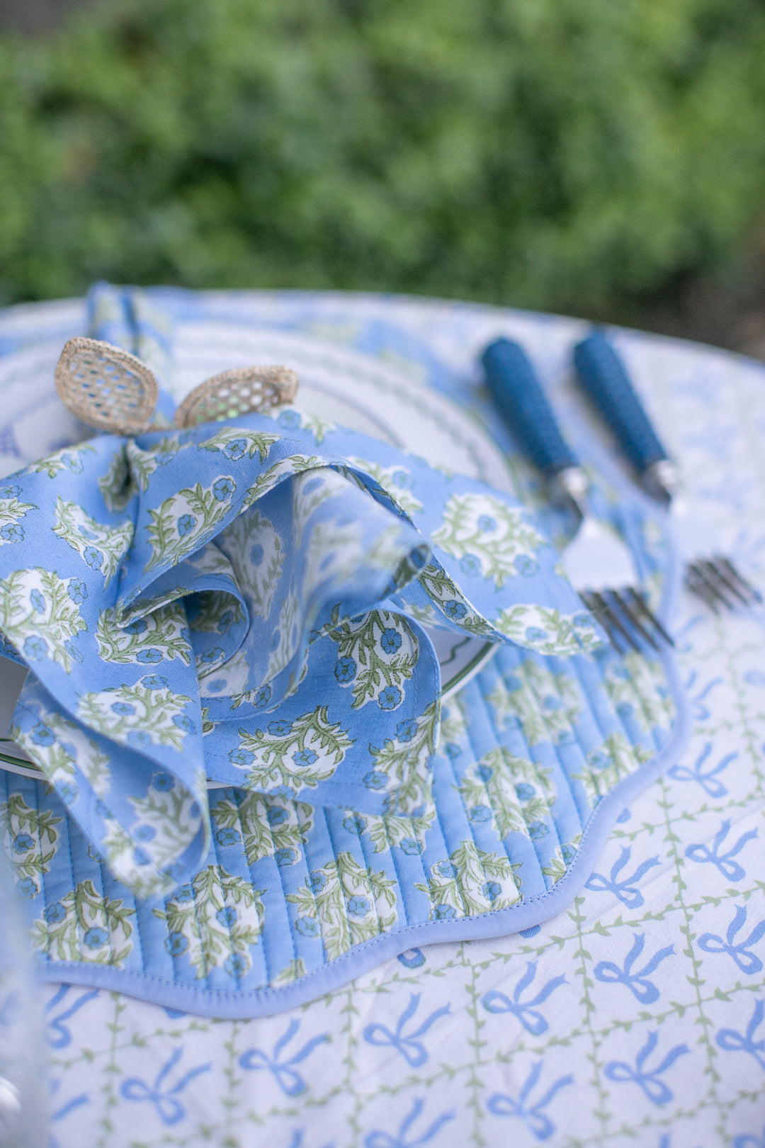 Emily Blue Napkin, Set of 4