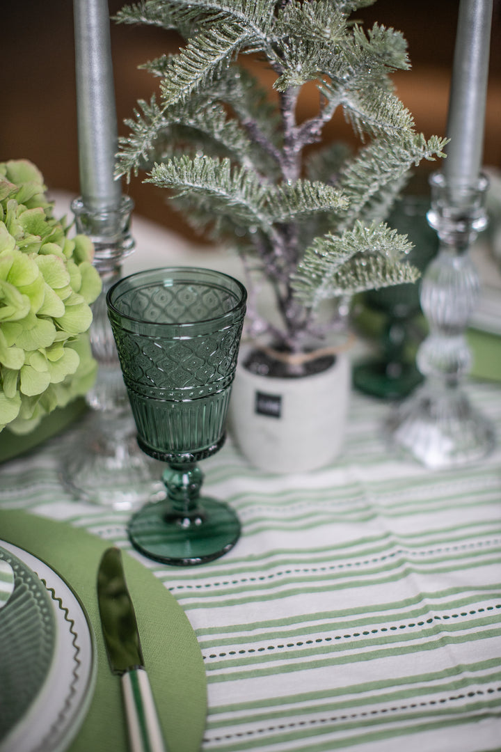 Dark Green Claro Goblets Set of Four