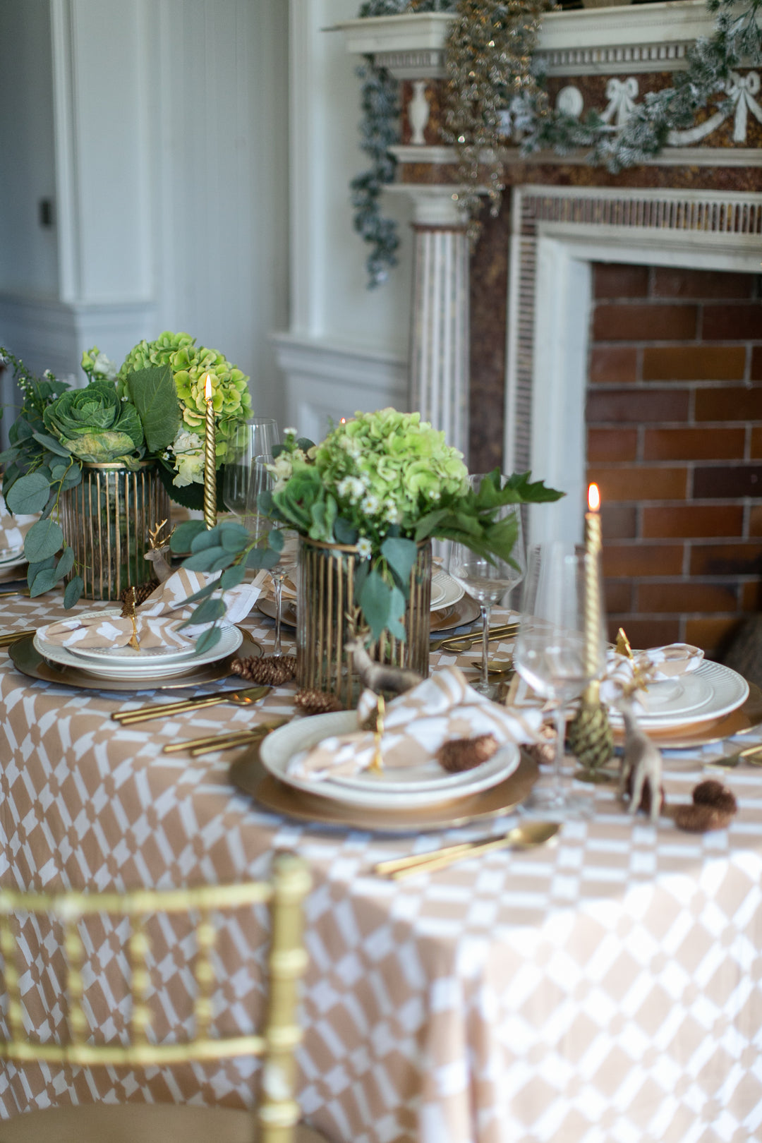 Adeline Biscuit Round Tablecloth