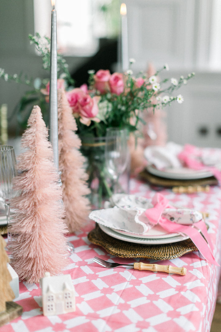 Adeline Pink Tablecloth-Tablecloths-LNH Edit