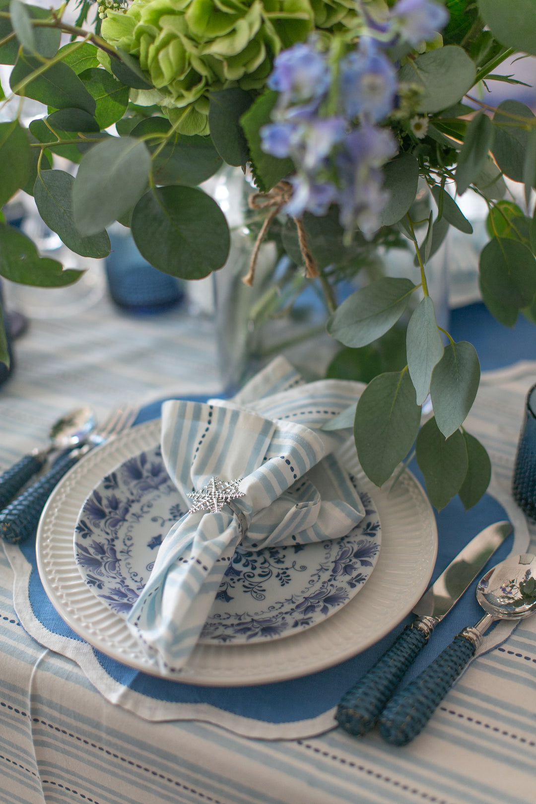 Elsie Blue Tablecloth