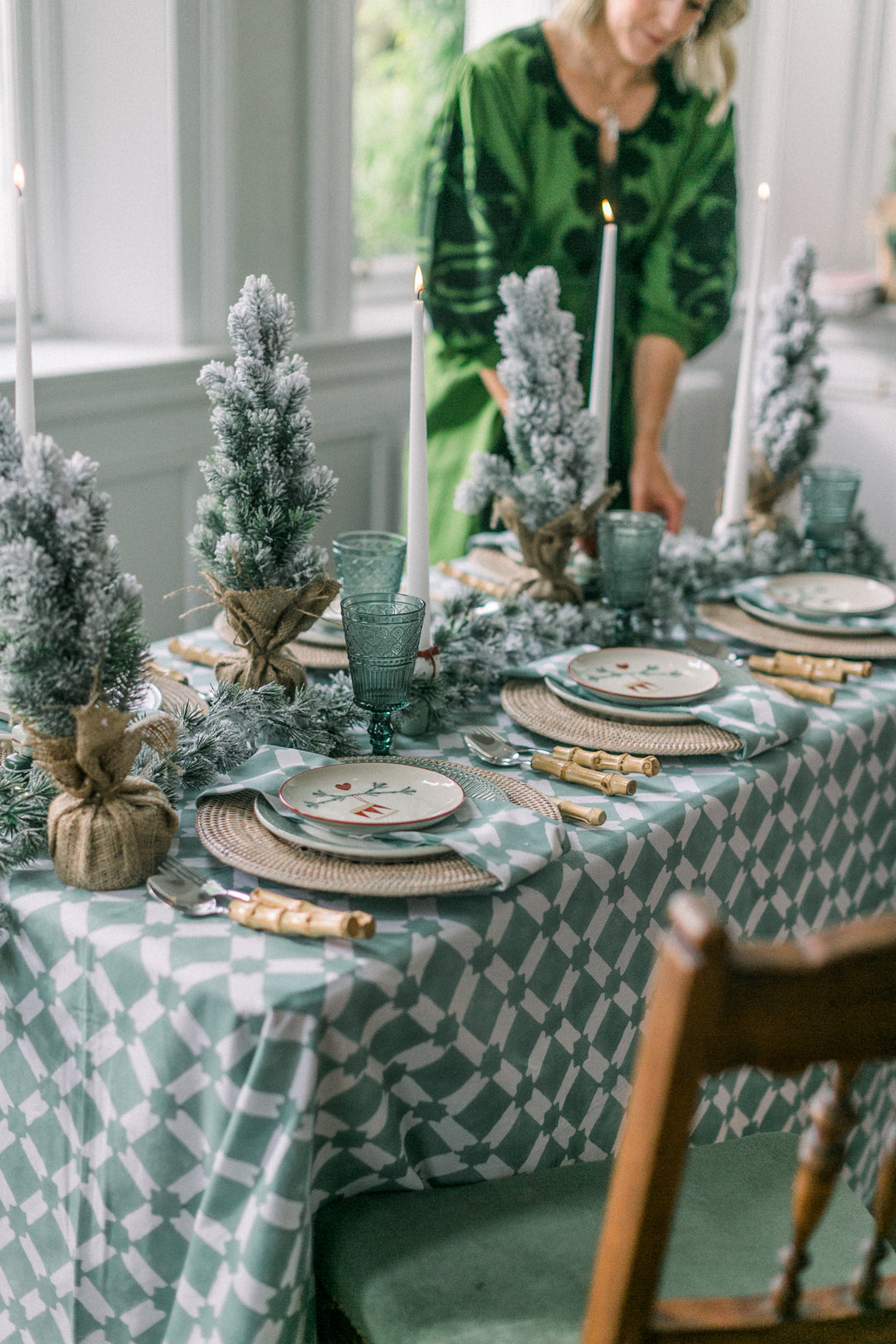 Adeline Seagreen Tablecloth