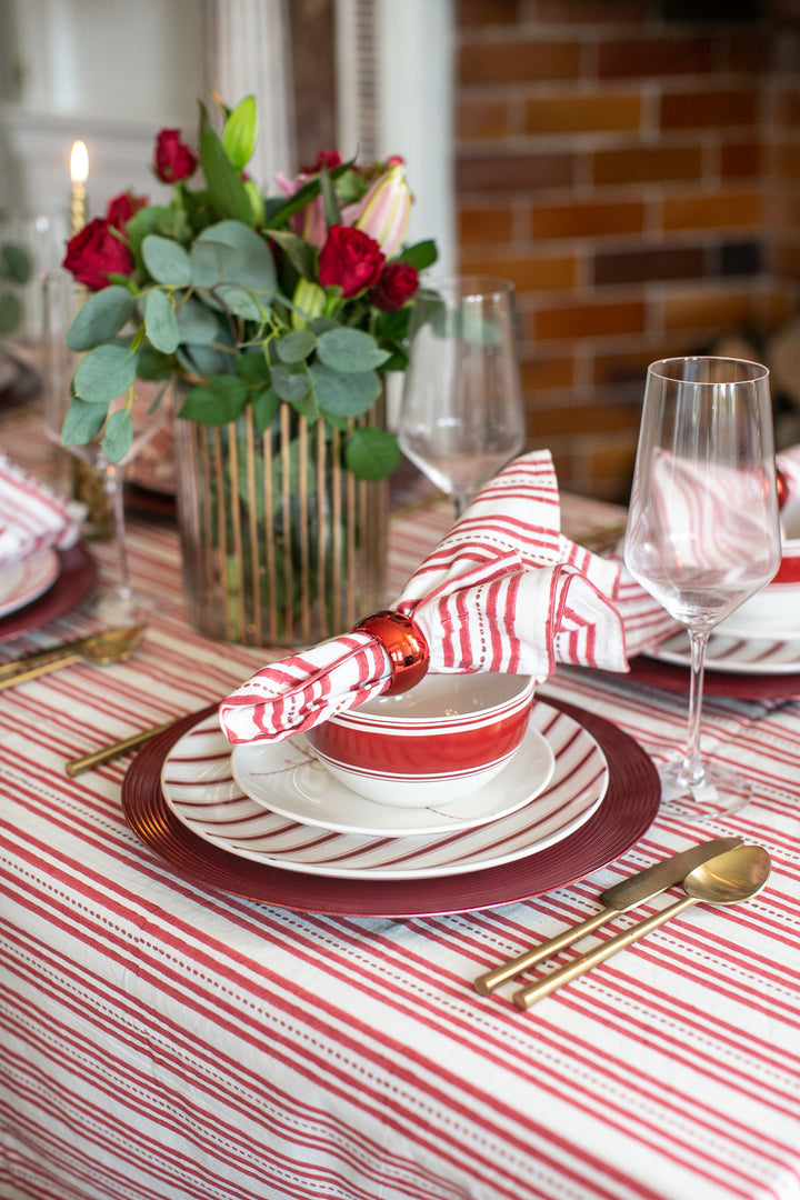 Elsie Red Tablecloth