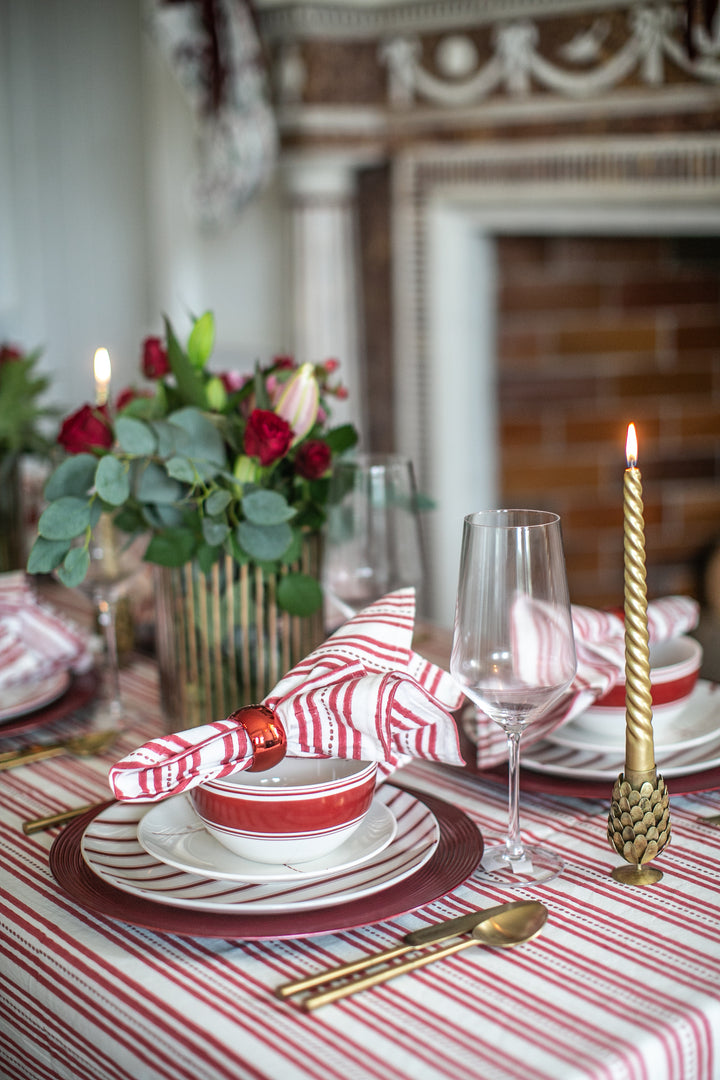 12 Piece Christmas Porcelain Dinner Set - Service For Four