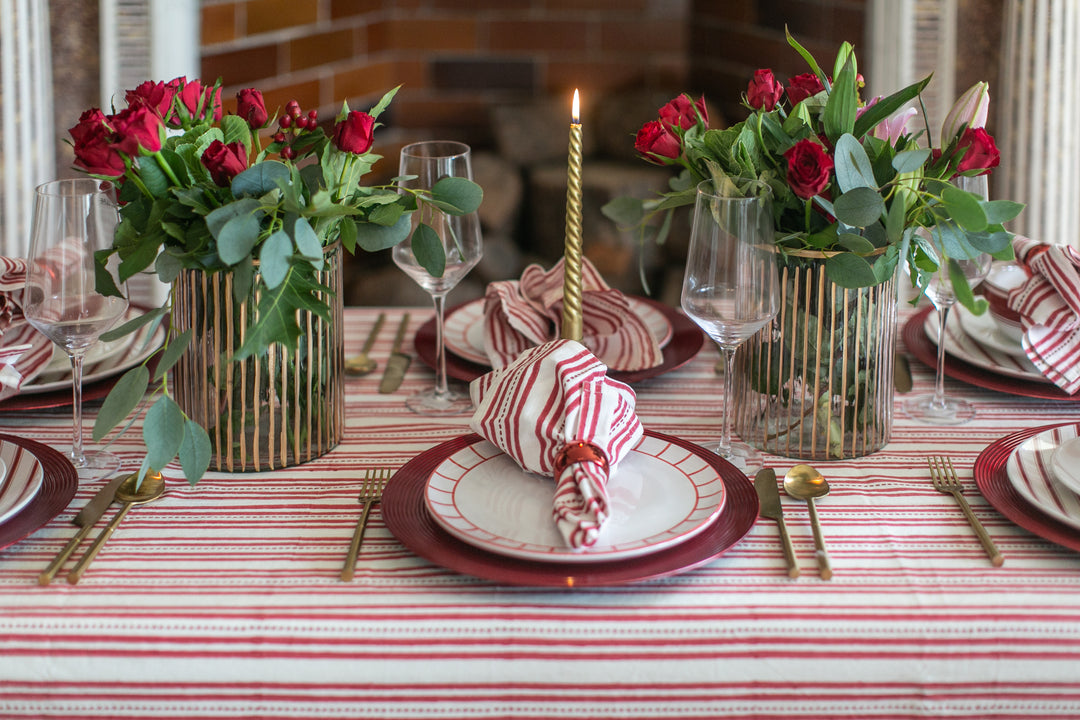 Elsie Red Tablecloth