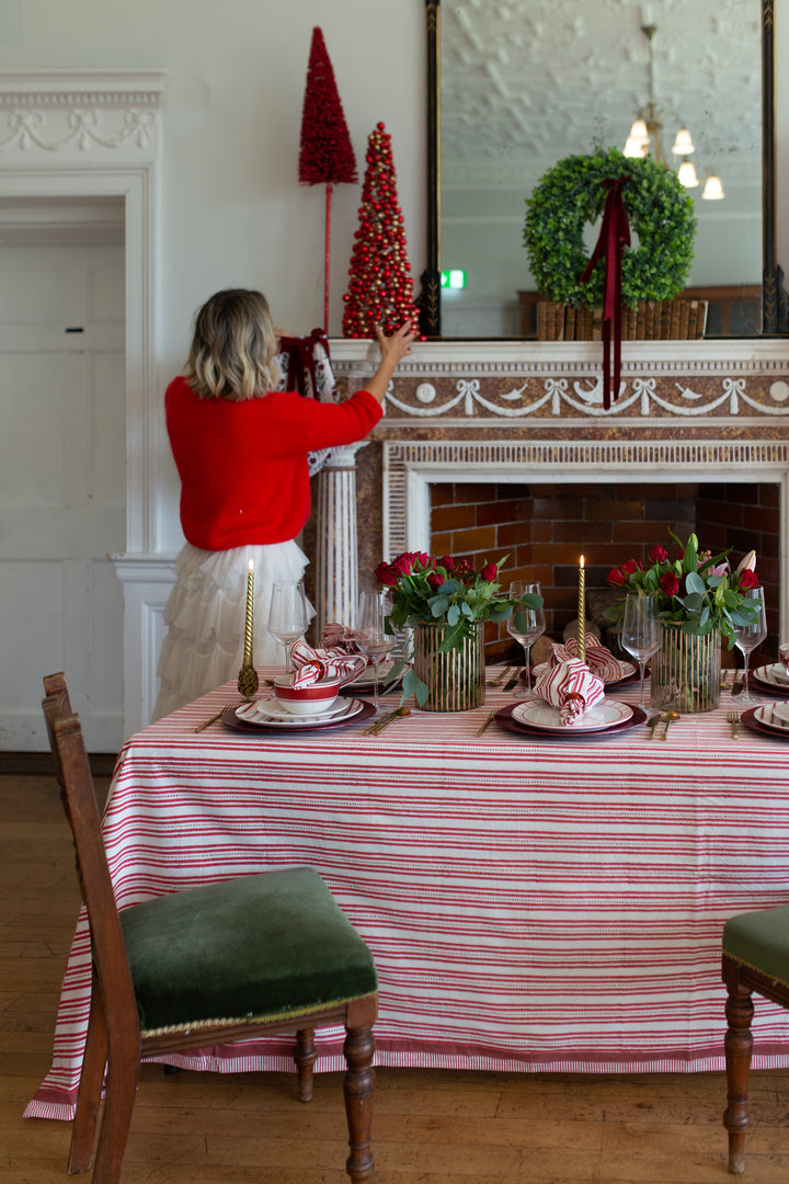 Elsie Red Tablecloth