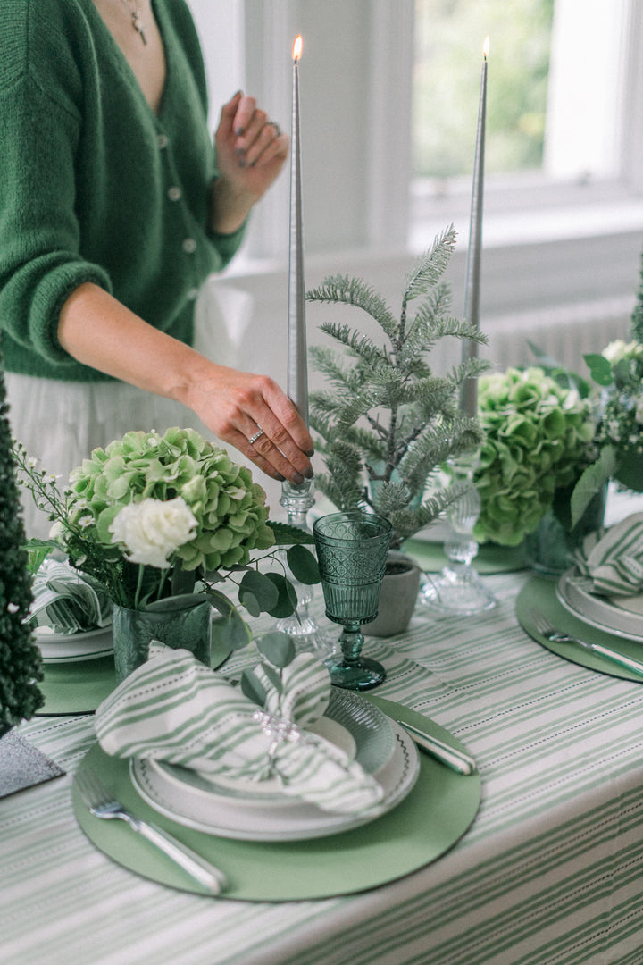 Elsie Green Round Tablecloth