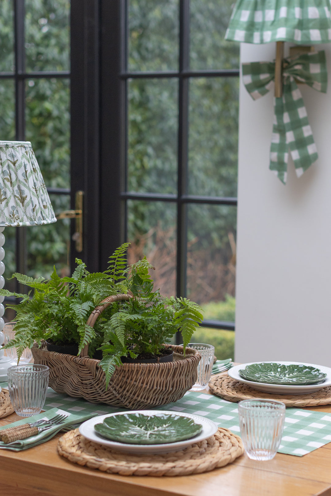 Gingham Green Napkins, Set of 4 | LNH Edit