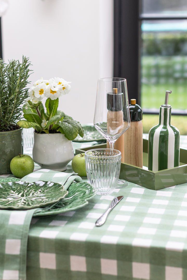 Gingham Green Rectangle Tablecloth
