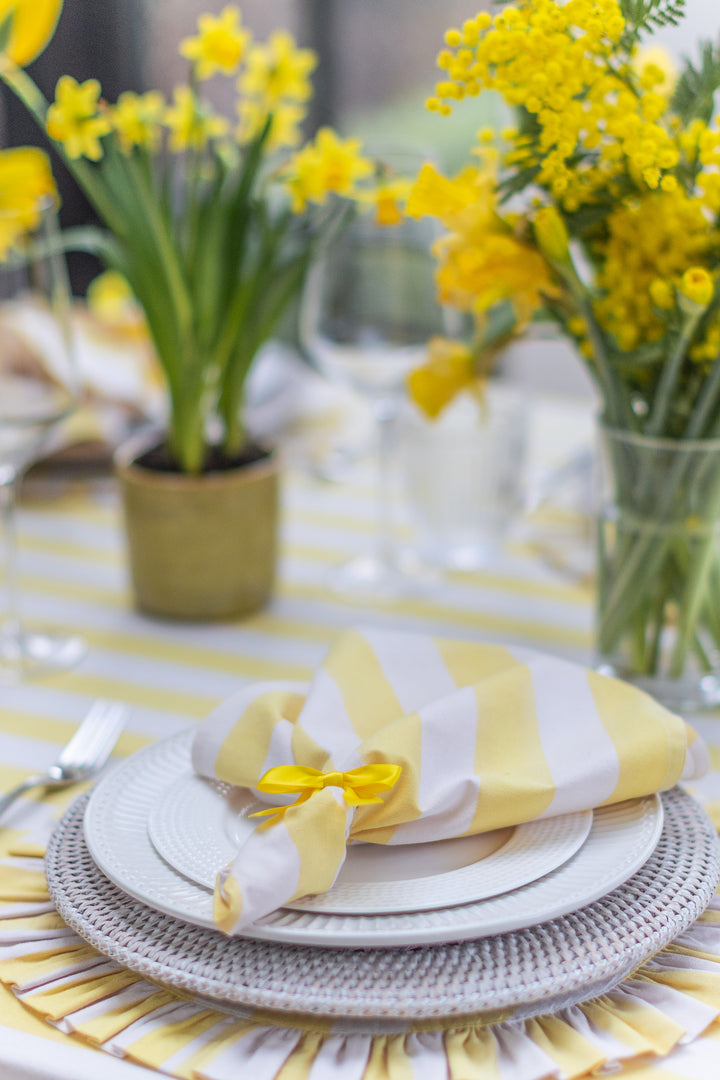 White Rattan Charger