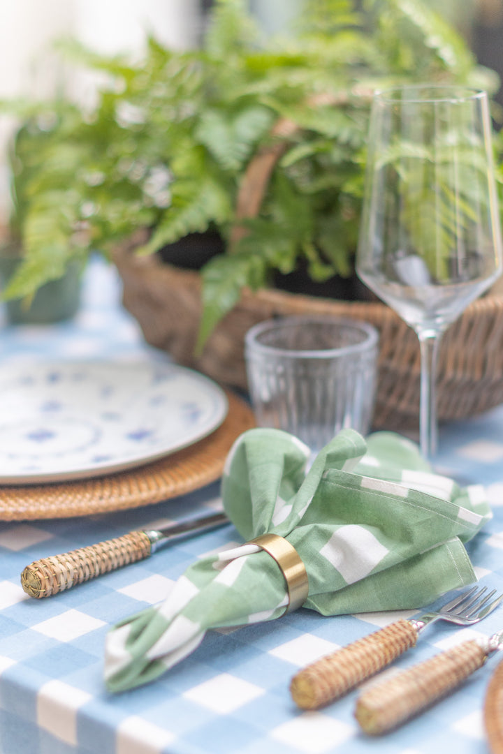 Gingham Green Napkins, Set of 4 | LNH Edit