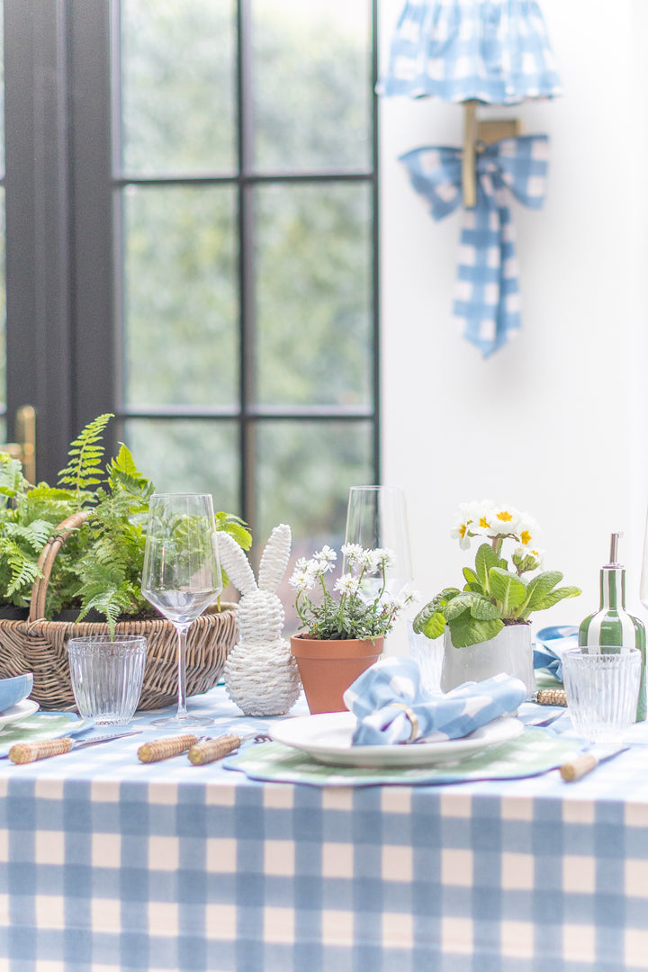 Gingham Blue Napkins, Set of 4 | LNH Edit