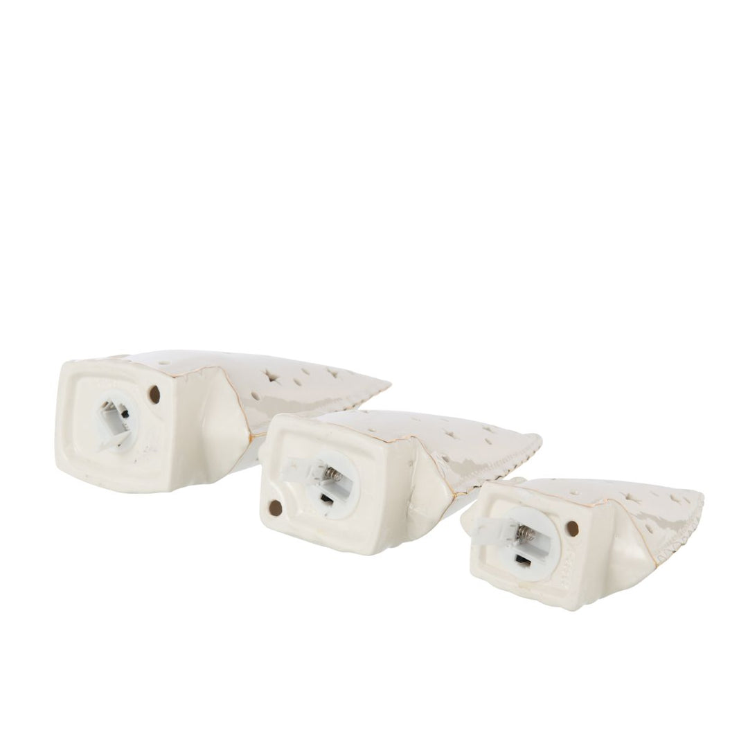 Base of ceramic LED trees showing battery compartment.