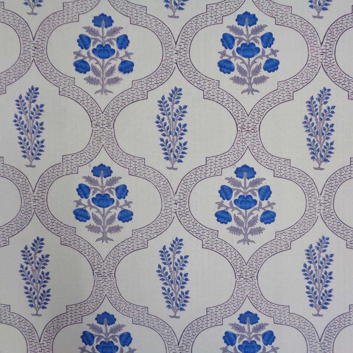 Beth Round Blue Tablecloth