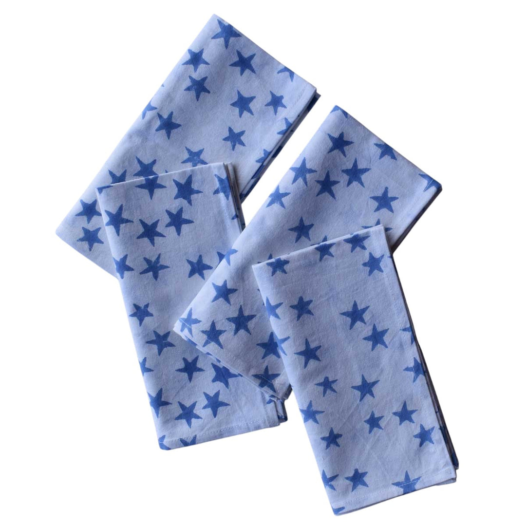 Blue Star Napkin, Set of 4