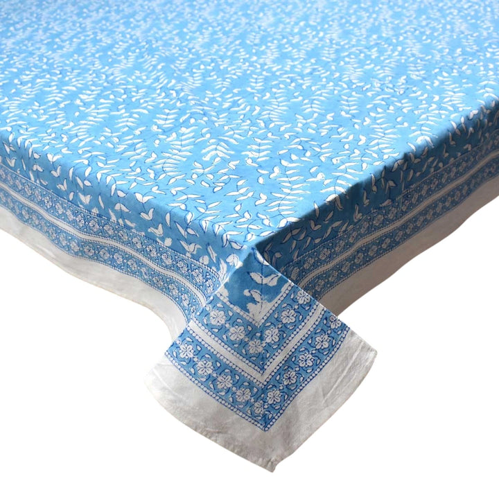 Tally Blue Rectangular Tablecloth