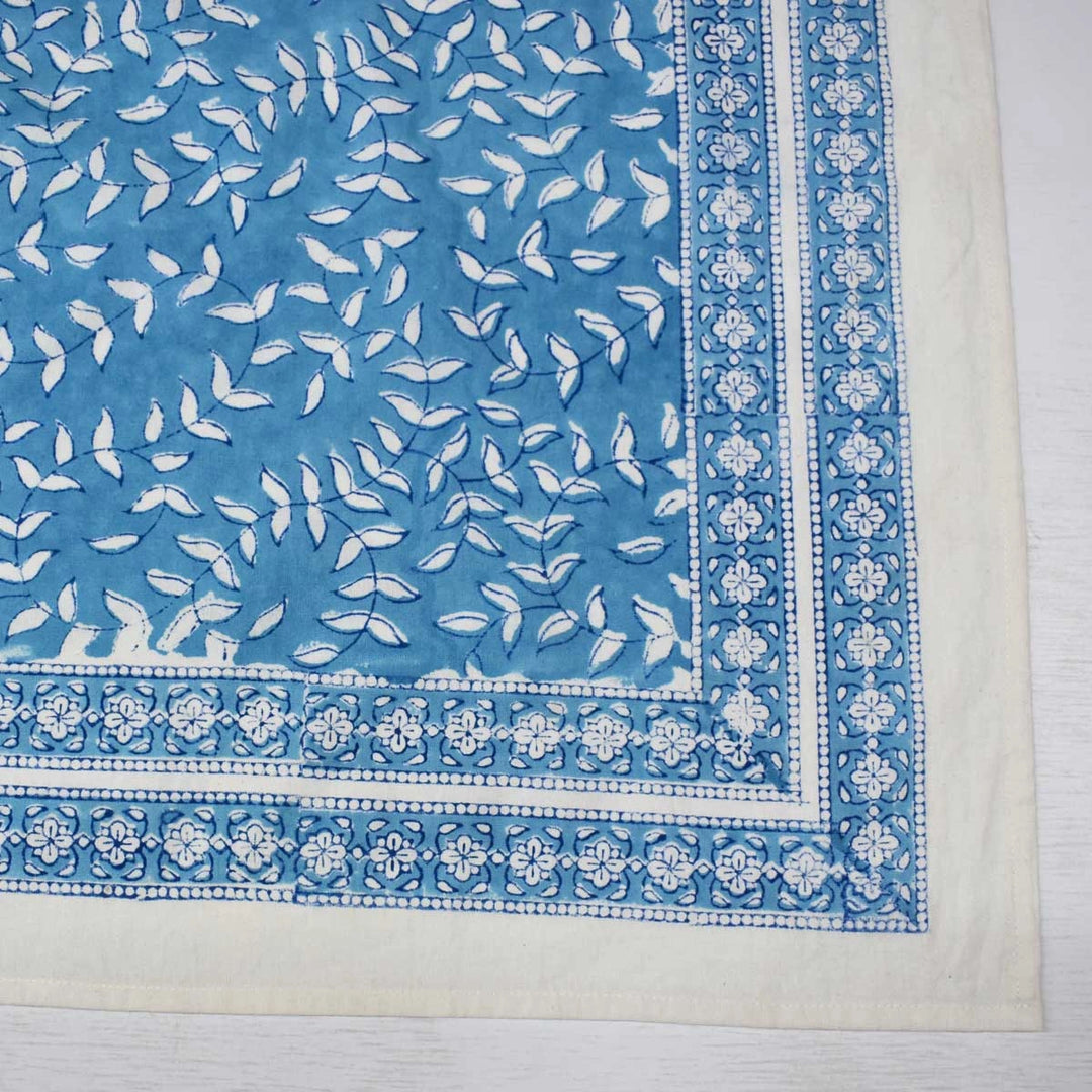 Tally Blue Rectangular Tablecloth