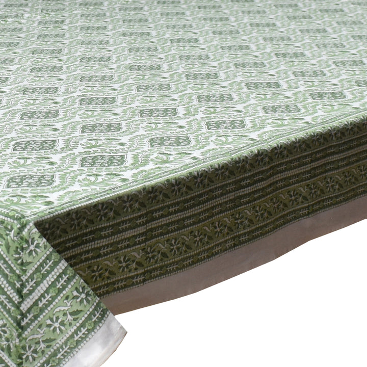 Trellis Green Rectangular Tablecloth