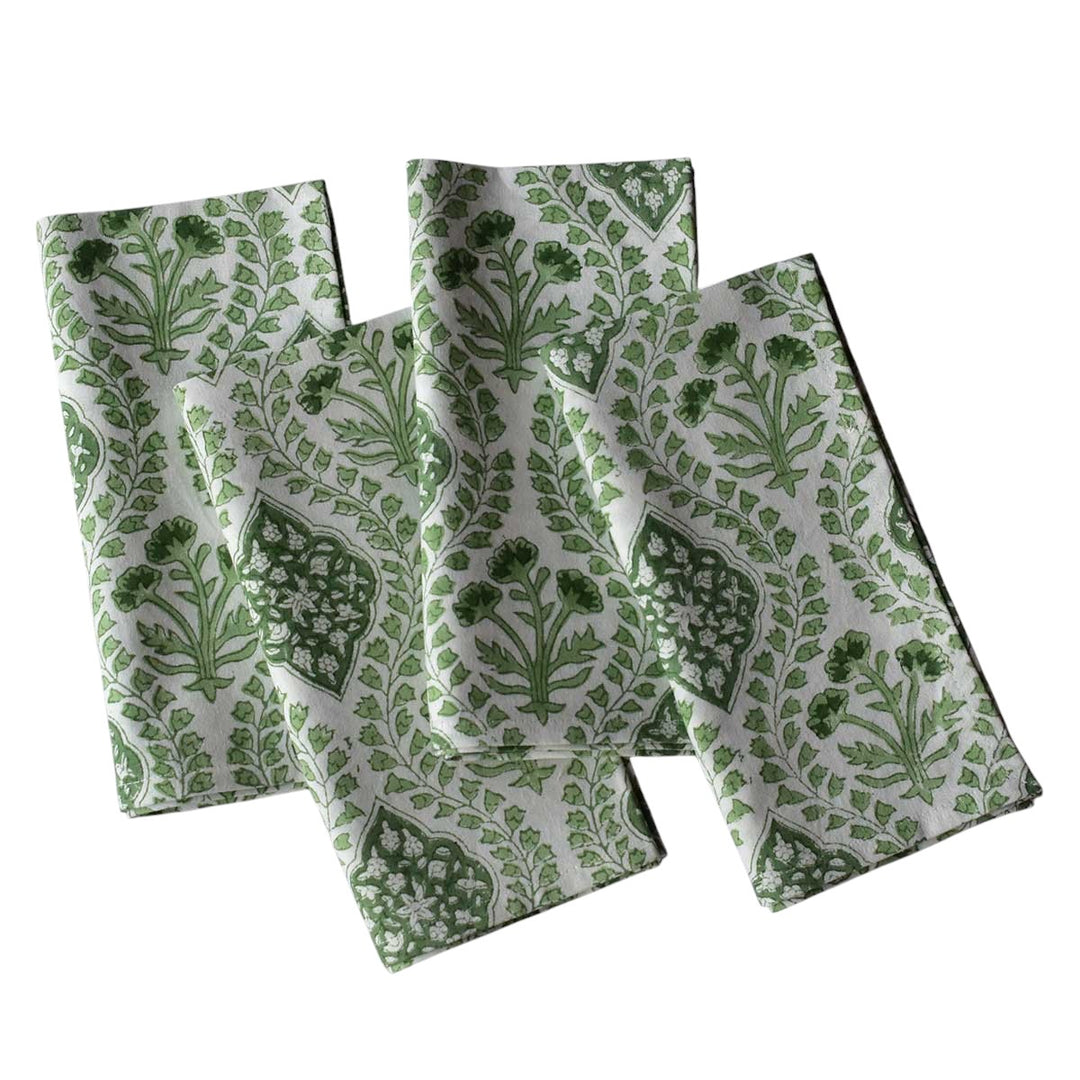 Green Trellis Napkin, Set of 4