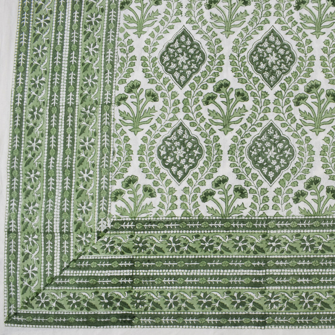 Trellis Green Rectangular Tablecloth