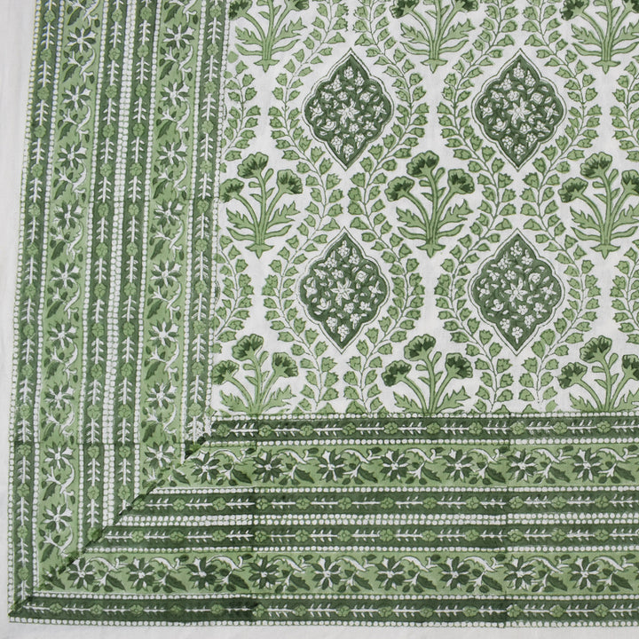 Trellis Green Rectangular Tablecloth