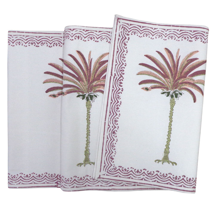 Palm Tree Pink XL Table Runner