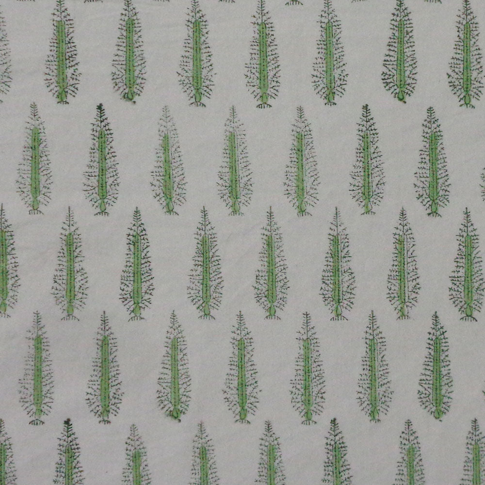 Poppy Green Napkins, Set of 4-Napkins-LNH Edit