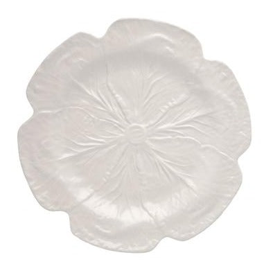 Bordallo Pinheriro Cabbage Ivory White Charger Plate, Set of 2-Charger Plates-LNH Edit