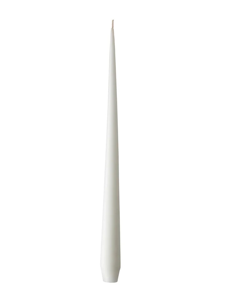Ester & Erik, Set of 2, 42cm Tapered Pure White candles-Tapered Candles-LNH Edit