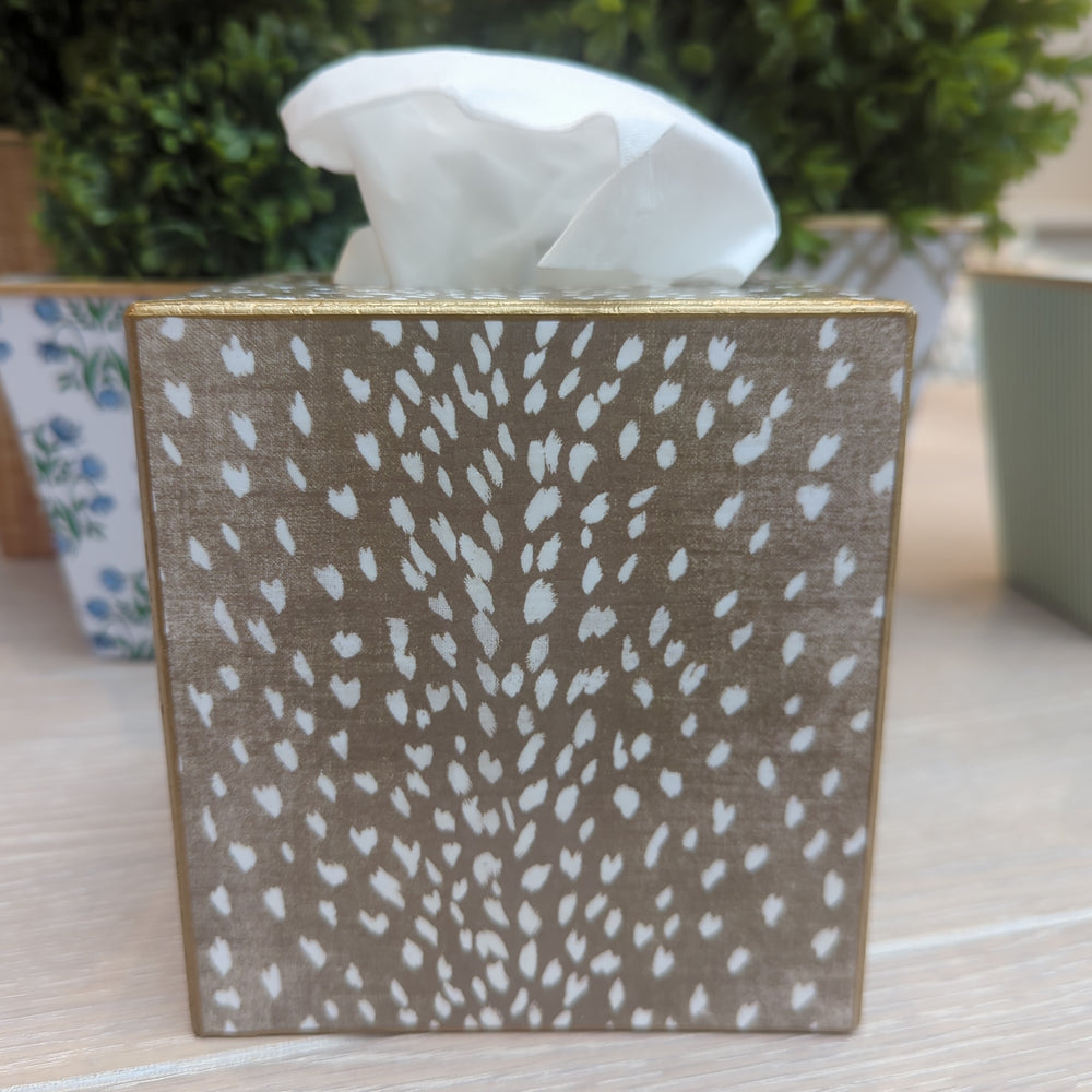 Tan Antelope Tissue Box Cover-Tissue Boxes-LNH Edit